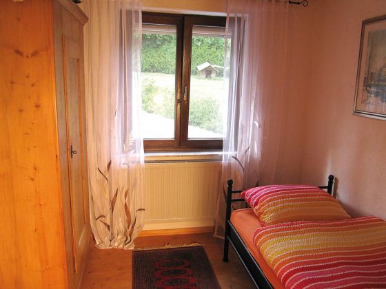 Ferienwohnung Schlafzimmer mit einem Bett